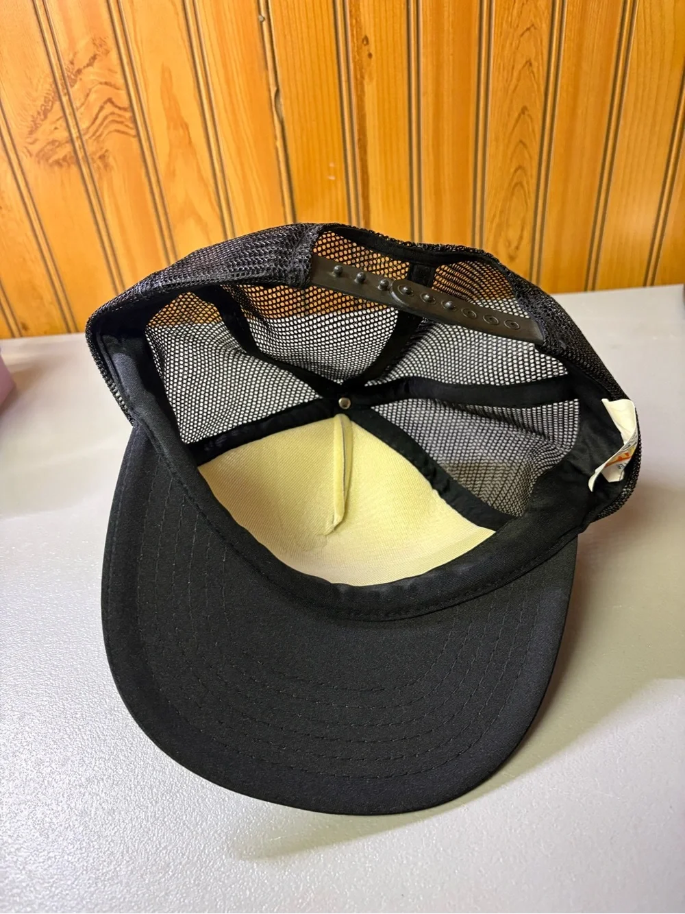 Black & White Motorcycle Trucker Hat
